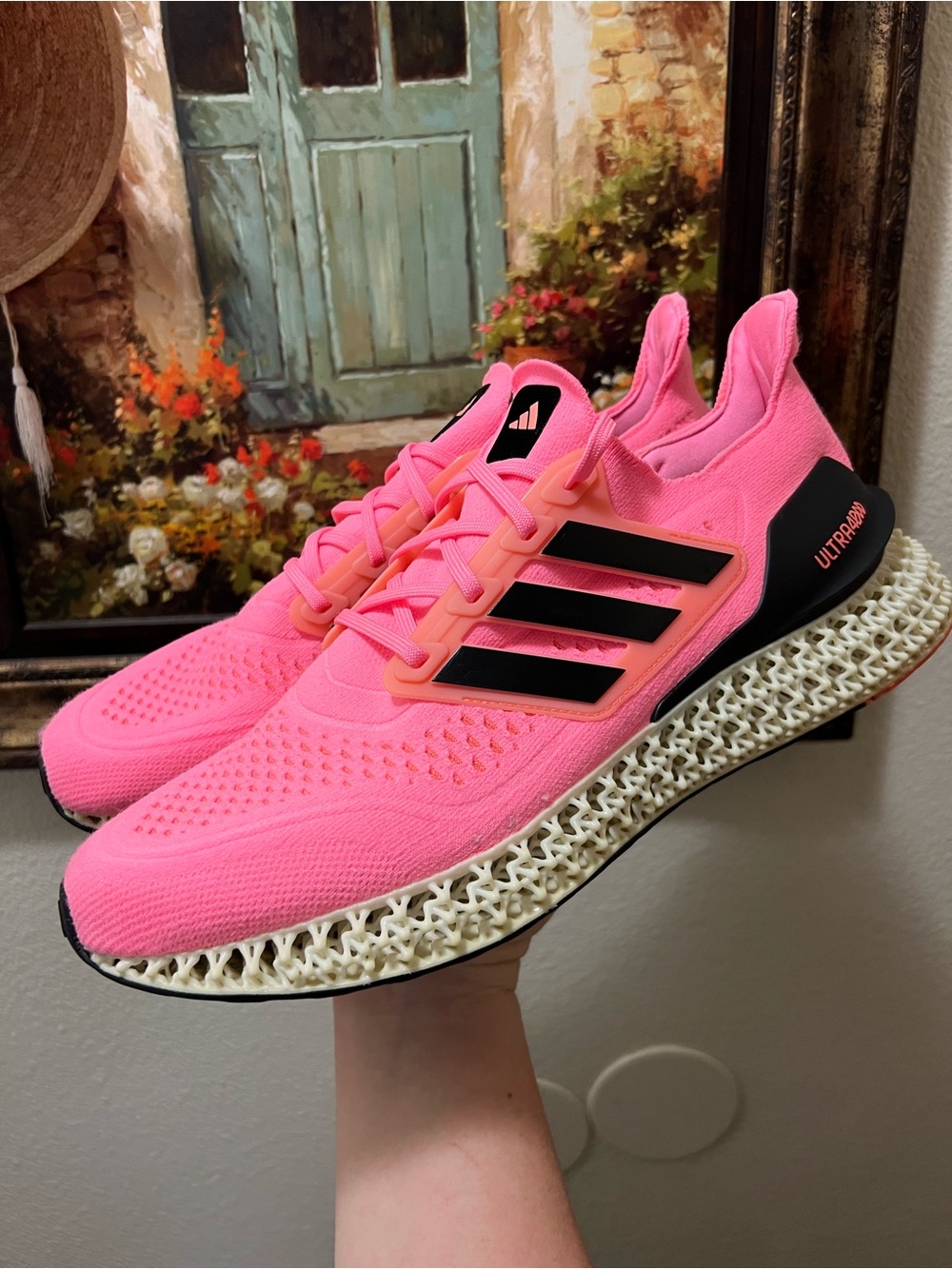 adidas Ultra 4DFWD Beam Pink Black Men's sneakers